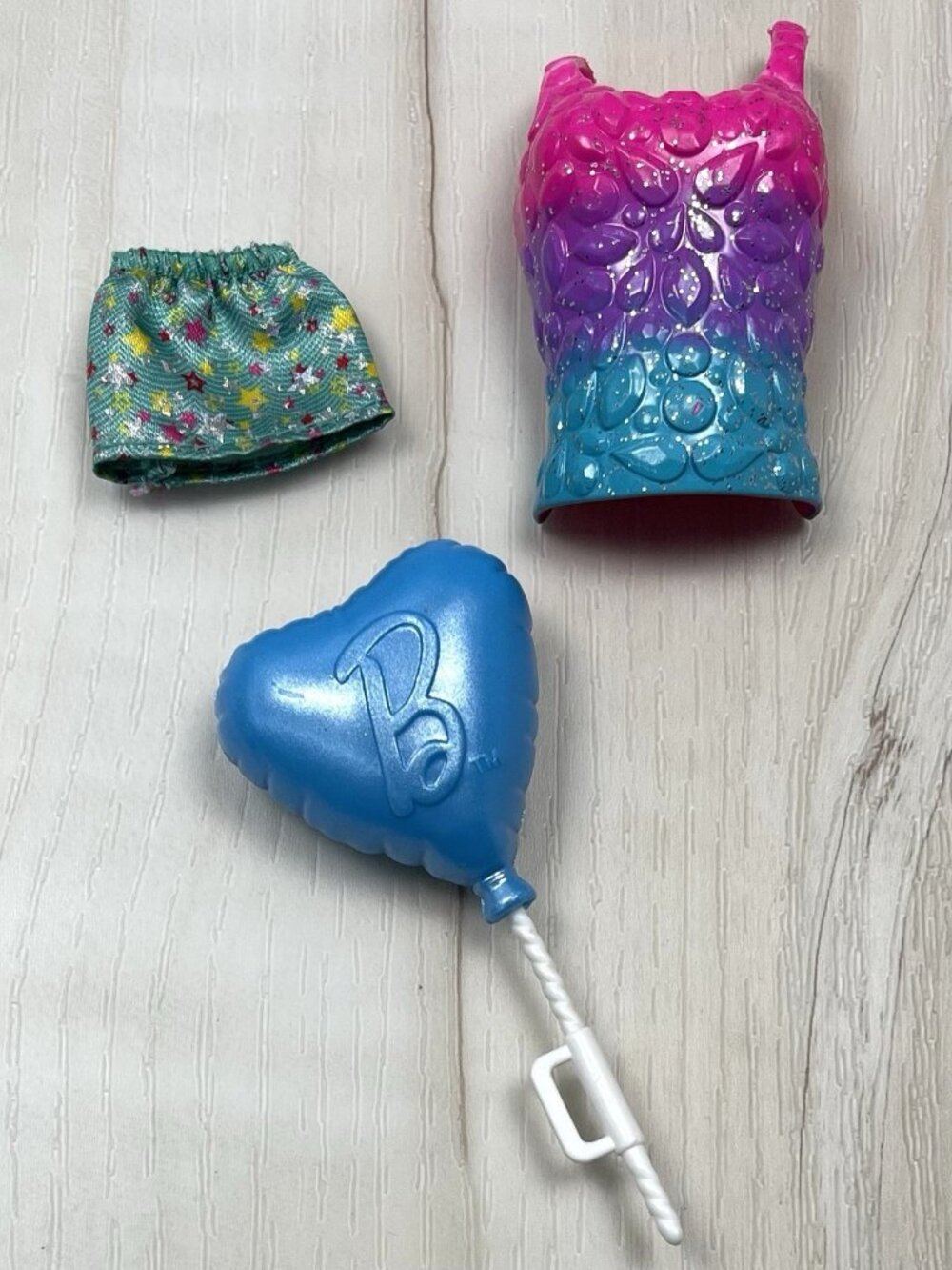Mattel Barbie Color Reveal Surprise Party REPLACEMENT Snap-on Top Skirt Balloon